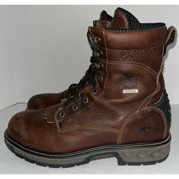 Georgia Boot Carbo-Tec Waterproof Laced Work Boot Mens Lace Up Sz 14W - Picture 2 of 8